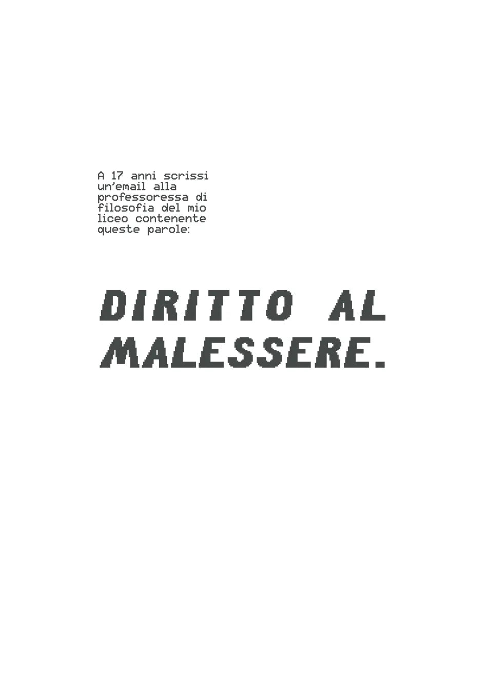 Diritto al malessere