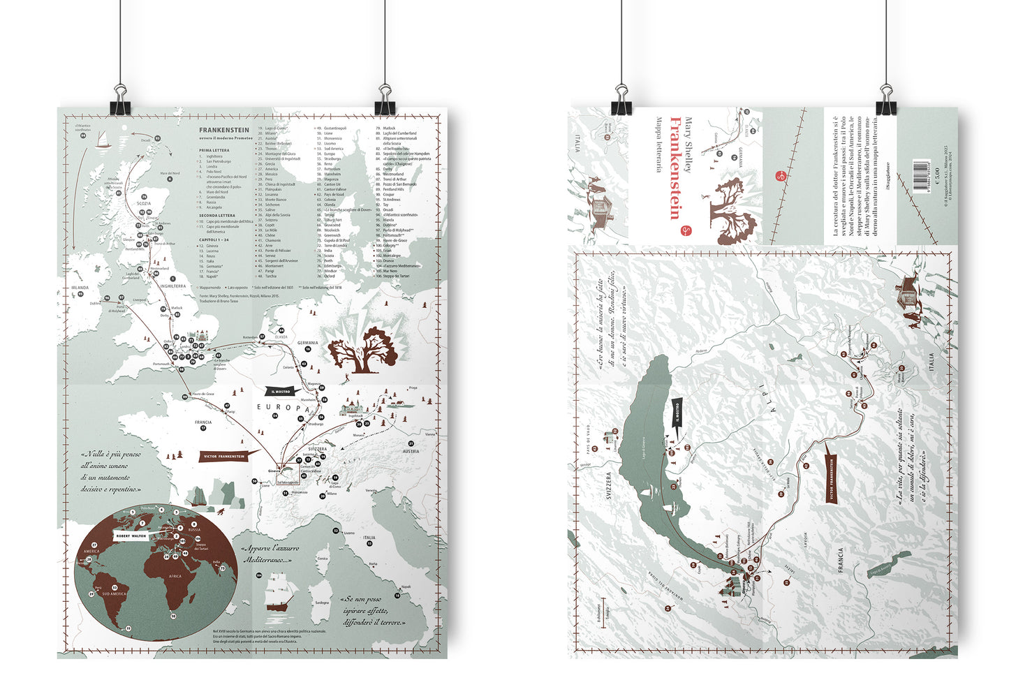 Frankenstein - Mappa letteraria