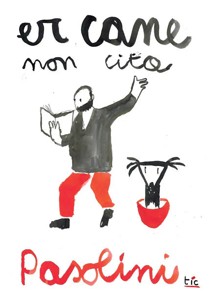 Poster - Er cane non cita Pasolini