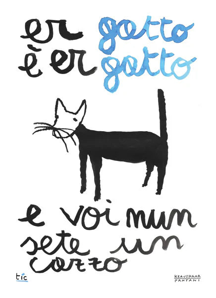 Poster - Er gatto è er gatto